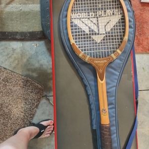 Tennis racquet with case